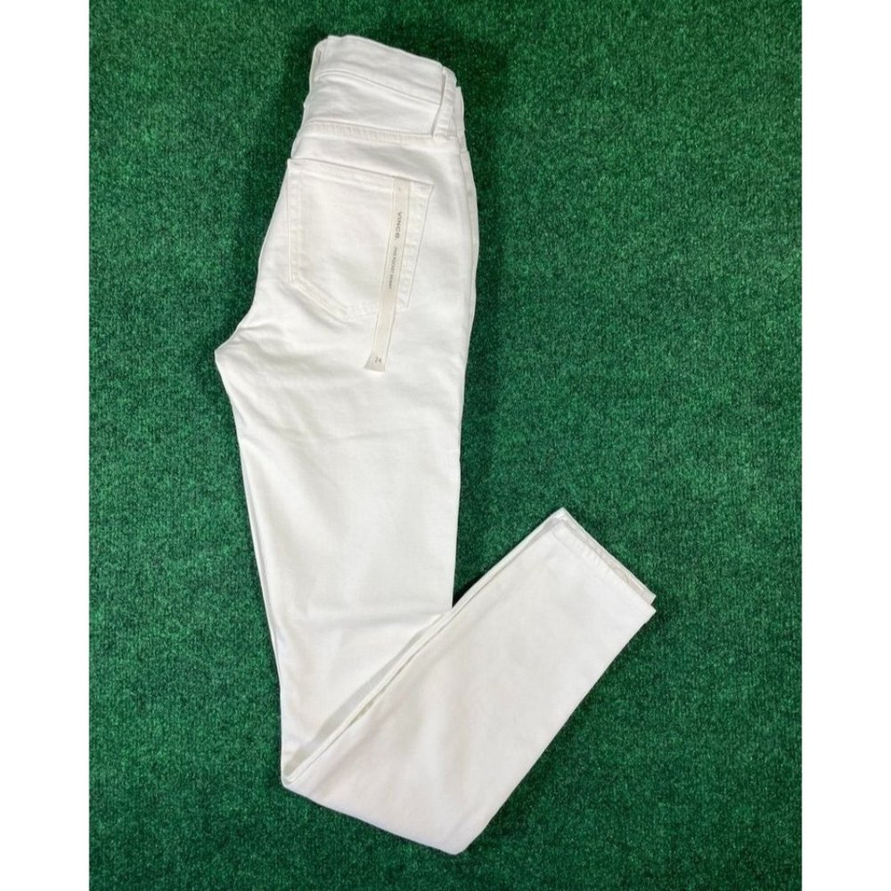 Vince White 5-Pocket Skinny Classic Mid-Rise Jeans Womens Sz 24‎